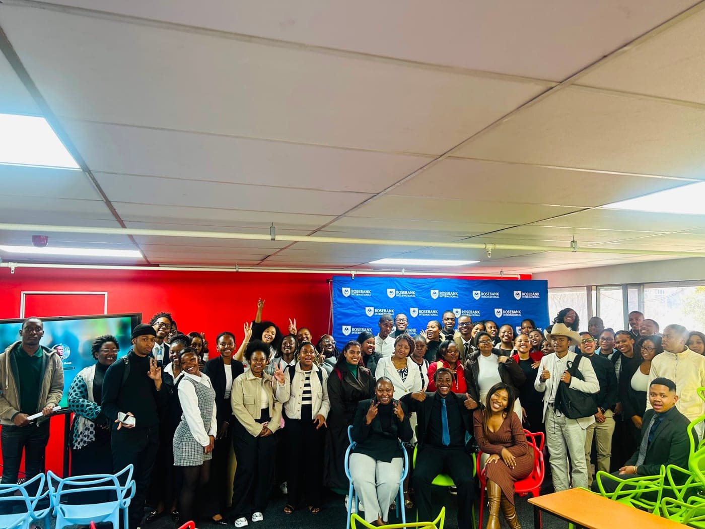 TK speaking to a full room at Rosebank International