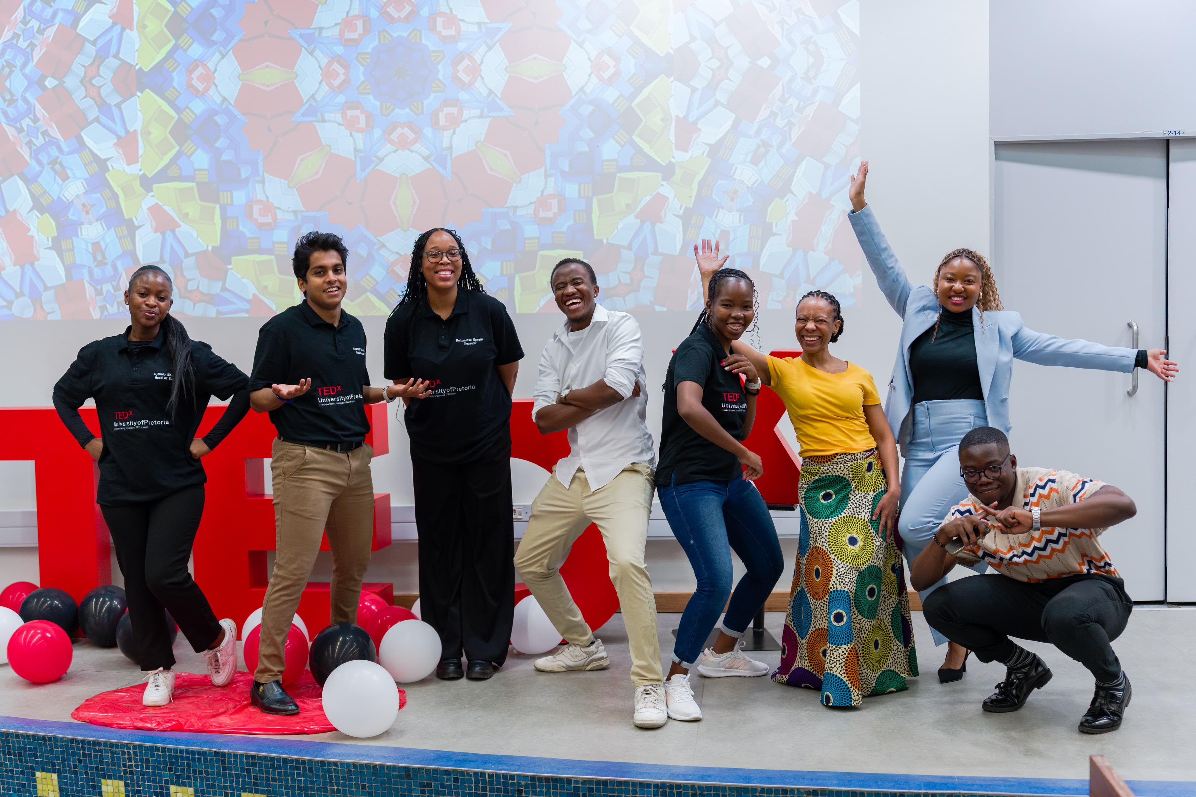 TK with the TEDx University of Pretoria team