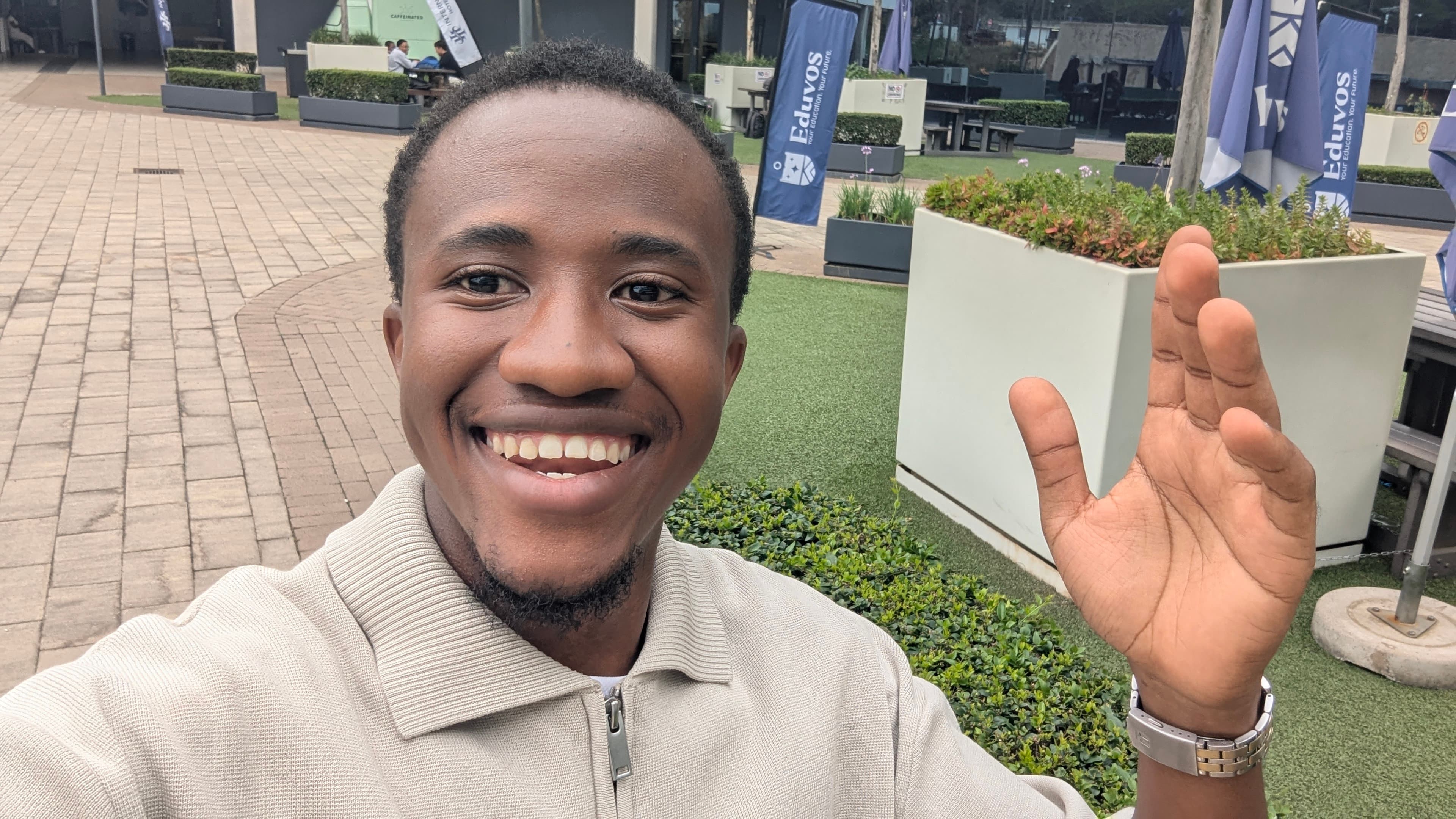 TK on campus at Eduvos
